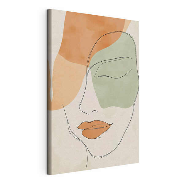 Cuadros Dibujo del rostro de una mujer
