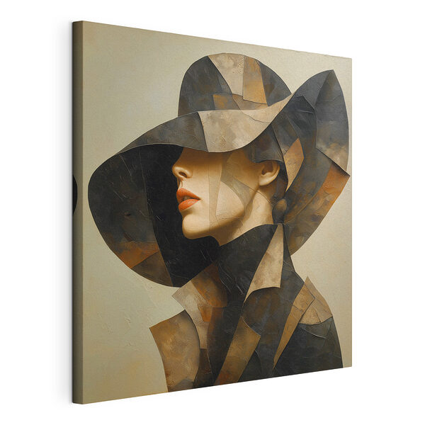 Cuadros Cuadro de una mujer con sombrero