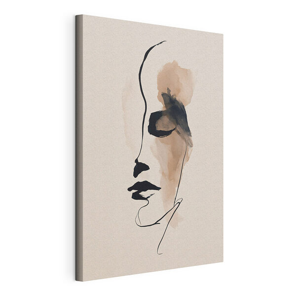 Cuadros Dibujo del rostro de una mujer
