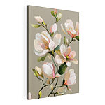 Cuadros Cuadro de flores sobre fondo gris