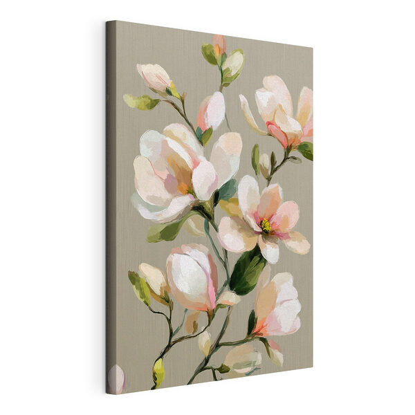 Cuadro de flores sobre fondo gris Cuadros Cuadro de flores sobre fondo gris