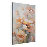 Cuadros Pintura de flores sobre una superficie blanca