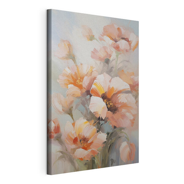 Pintura de flores sobre una superficie blanca Cuadros Pintura de flores sobre una superficie blanca