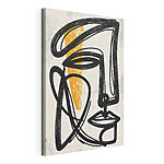 Cuadros Arte en negro y amarillo