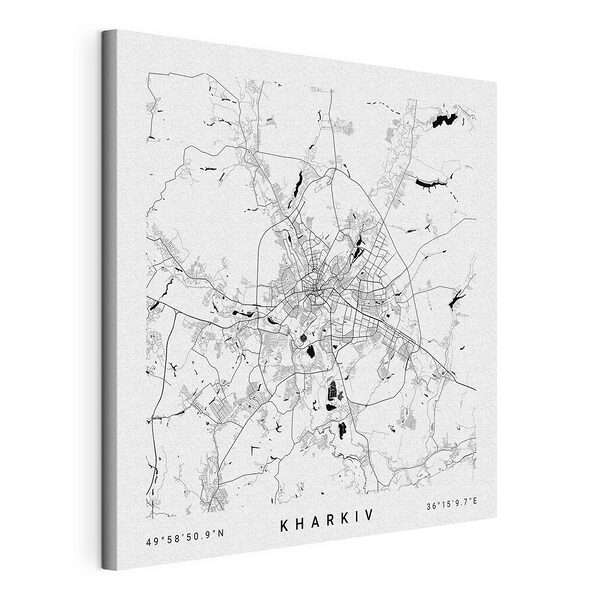 Mapa de una ciudad Cuadros Mapa de una ciudad