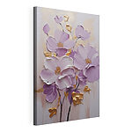 Cuadros Pintura de flores sobre una superficie blanca