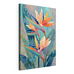 Cuadros Pintura de flores y hojas