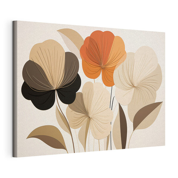 Cuadros Ramo de flores con hojas
