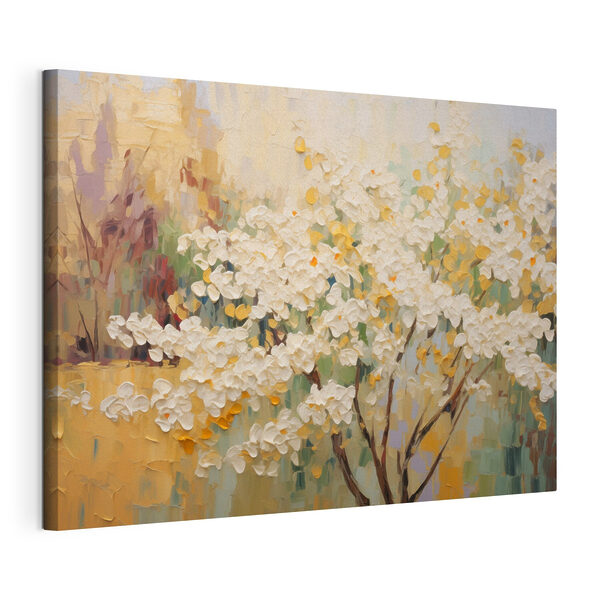 Cuadro de un árbol con flores blancas Cuadros Cuadro de un árbol con flores blancas