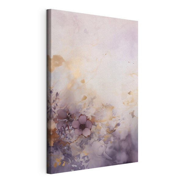 Pintura de flores sobre una superficie blanca Cuadros Pintura de flores sobre una superficie blanca