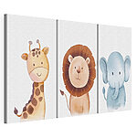 Modular canvas print León con un globo azul