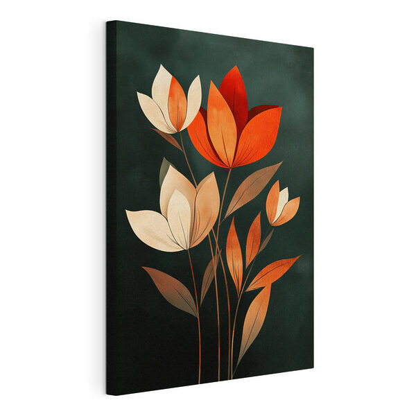 Cuadro de flores con hojas Cuadros Cuadro de flores con hojas