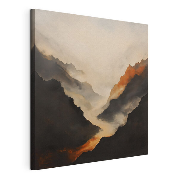Cuadros Cordillera con humo
