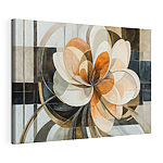 Cuadros - Diseño floral abstracto en tonos suaves