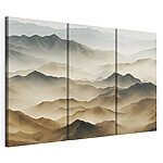 Lámina modular sobre lienzo Cordillera envuelta en niebla