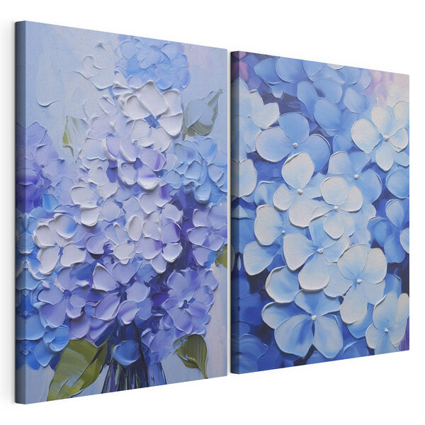 Lámina modular sobre lienzo Cuadro de flores sobre lienzo