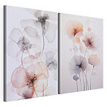 Lámina modular sobre lienzo Delikadas flores en colores suaves