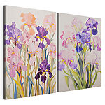 Lámina modular sobre lienzo Cuadro de flores sobre fondo blanco