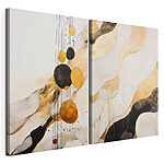 Lámina modular sobre lienzo Abstracción artística en colores contrastantes