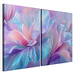 Lámina modular sobre lienzo Preciosos tonos pastel con motivos florales