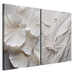 Lámina modular sobre lienzo Diseño de papel intrincado inspirado en la naturaleza