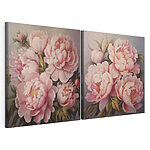 Lámina modular sobre lienzo Cuadro de flores rosas