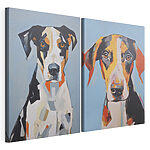 Lámina modular sobre lienzo Cuadro de un perro