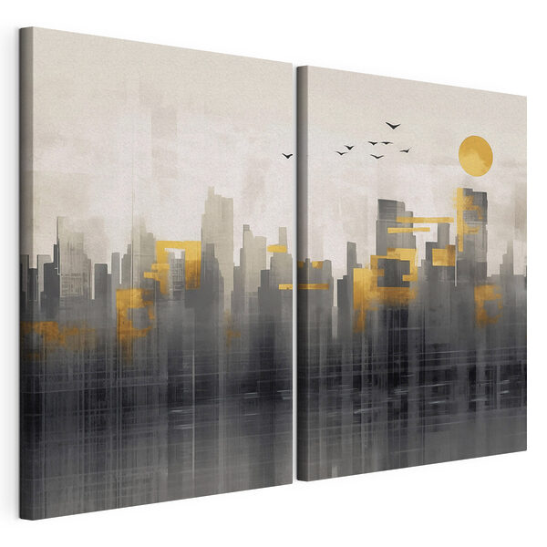 Lámina modular sobre lienzo Cuadro de una ciudad