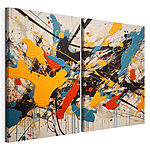 Lámina modular sobre lienzo Pintura de diferentes colores