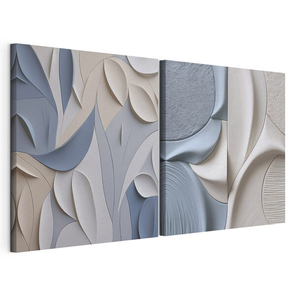 Lámina modular sobre lienzo Capas artísticas en colores relajantes