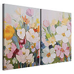 Lámina modular sobre lienzo Cuadro de flores sobre lienzo