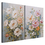 Lámina modular sobre lienzo Pintura de flores sobre lienzo