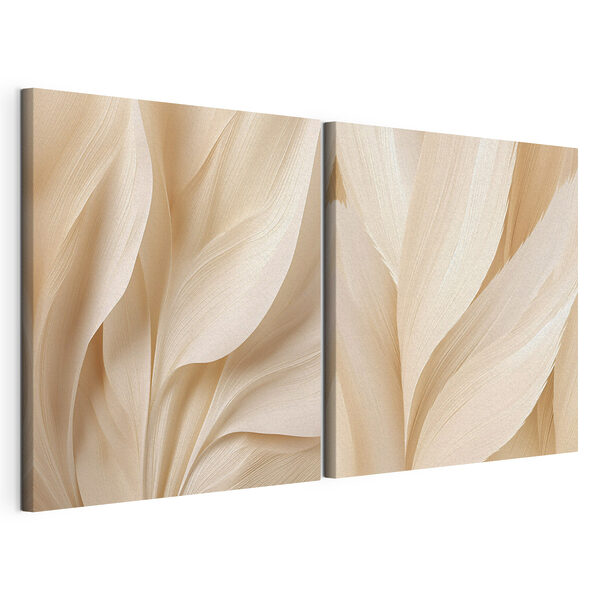 Suaves curvas de texturas naturales Lámina modular sobre lienzo Suaves curvas de texturas naturales
