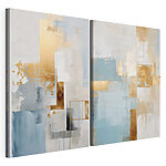 Lámina modular sobre lienzo Armonía abstracta en colores suaves