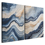 Lámina modular sobre lienzo Capas fluidas de colores suaves