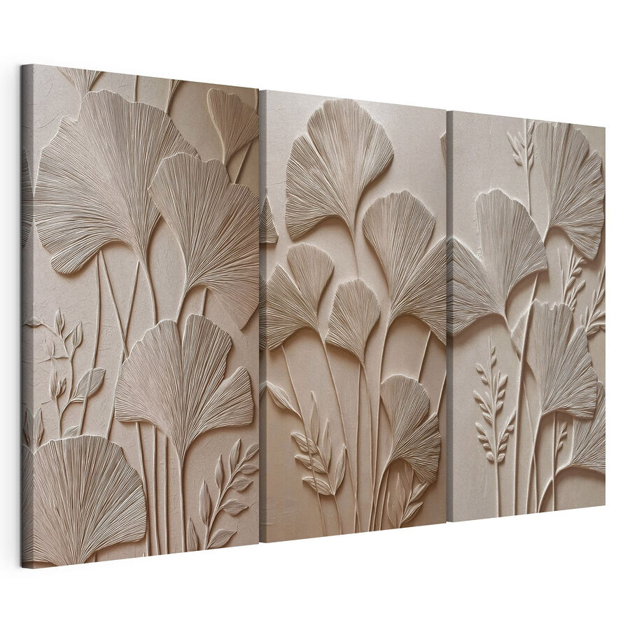 Cuadro modular Elegante diseño floral en tonos suaves (SKU: m30231) Cuadro modular Elegante diseño floral en tonos suaves (SKU: m30231)