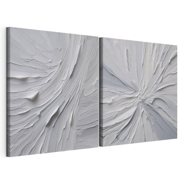 Lámina modular sobre lienzo Motivos abstractos en tonos suaves