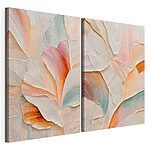 Lámina modular sobre lienzo Collage de flores