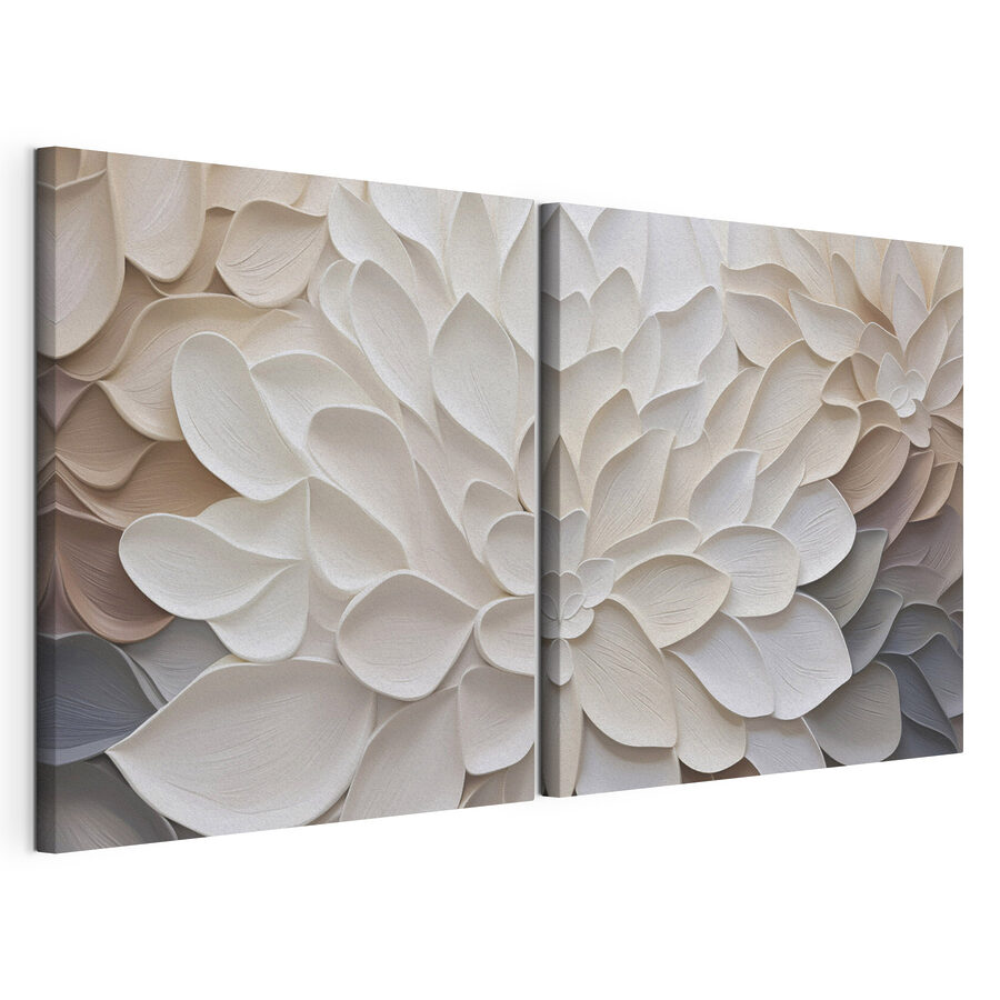 Cuadro modular Encanto de flores en roseta (SKU: m30296)