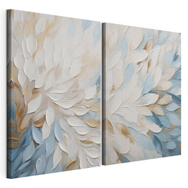 Lámina modular sobre lienzo Elegantes capas de colores suaves