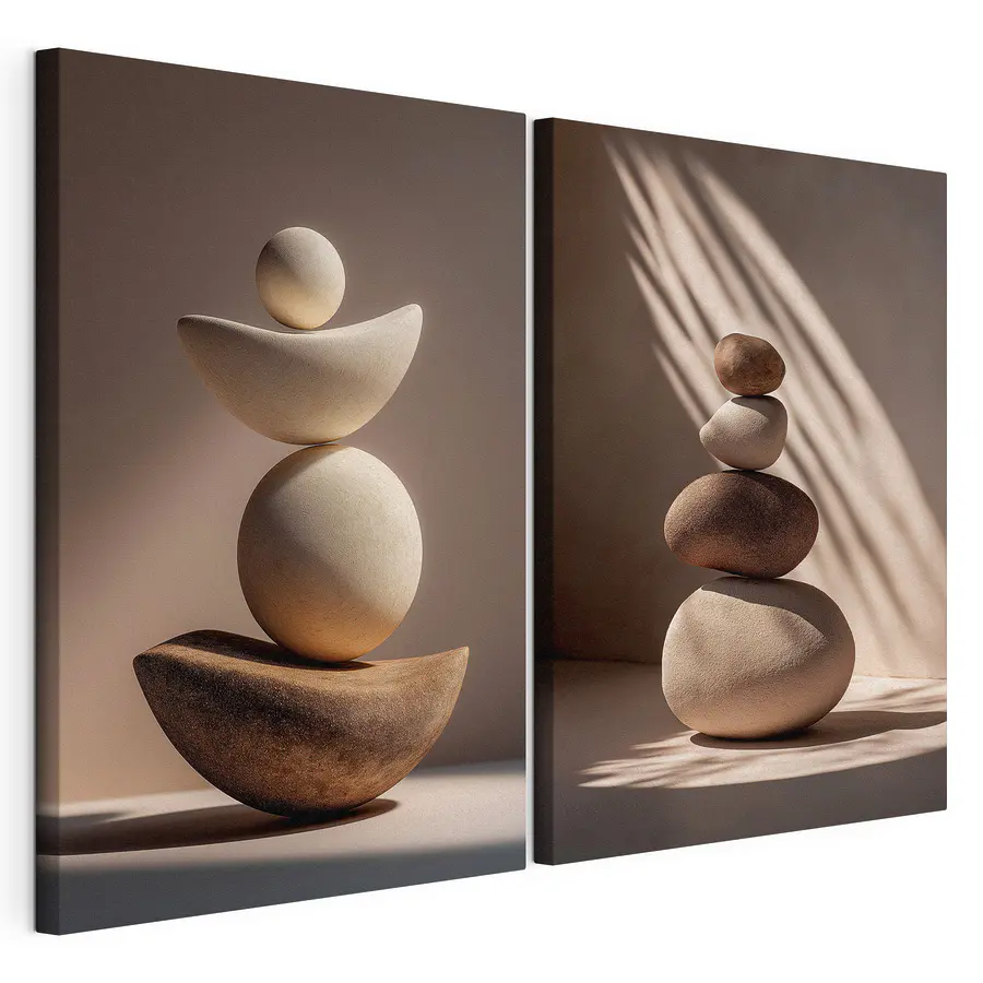 Cuadro modular Conjunto de rocas apiladas unas sobre otras (SKU: m30643)