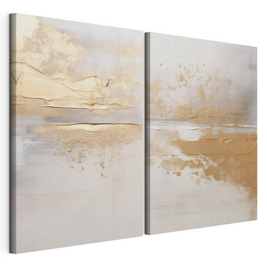Cuadro modular Se combinan tonos abstractos y texturas fluidas (SKU: m30753)