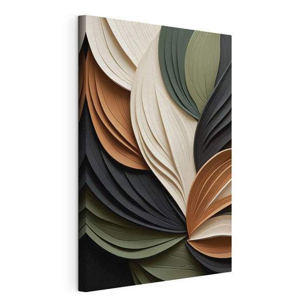 Diseño en capas inspirado en la naturaleza, en tonos tierra Cuadros Diseño en capas inspirado en la naturaleza, en tonos tierra