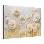 Cuadros Delicadas flores de papel en tonos suaves
