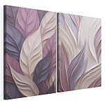 Lámina modular sobre lienzo Elegantes capas en tonos suaves