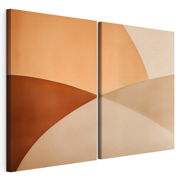 Lámina modular sobre lienzo Los tonos suaves crean un ambiente relajante